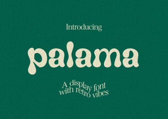 Bringing Joy to Your Designs with Palama: A Bold Retro Display Font