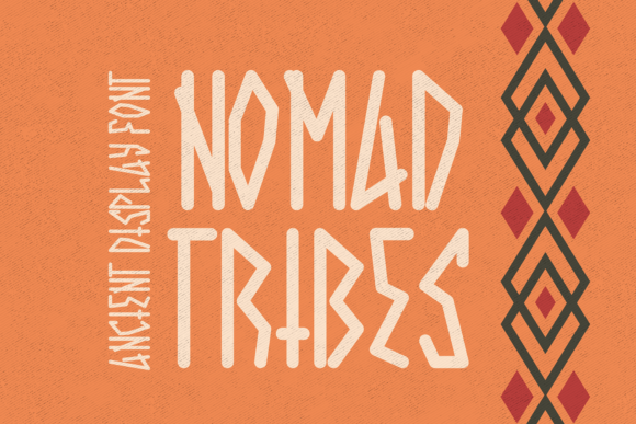 Nomad Tribes: A Bold Ancient Display Font for Modern Design