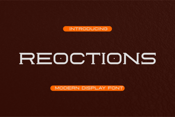 Reoctions: A Modern Whimsical Display Font