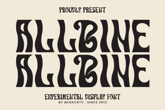 Unlocking Creative Potential with the Allbine Experimental Display Typeface