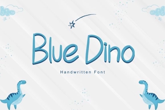 Unlocking Creativity with the Handwritten Charm of Dino Blue